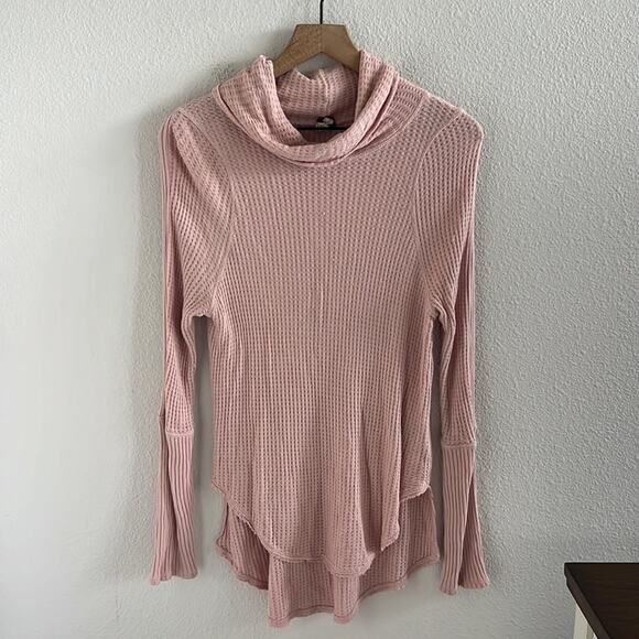 Free People We The Free Drippy Thermal Kristina Thermal Pink Small - Picture 1 of 7